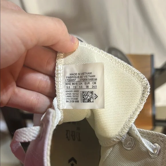 Lavender Converse High-Top Sneakers - Picture 5 of 5